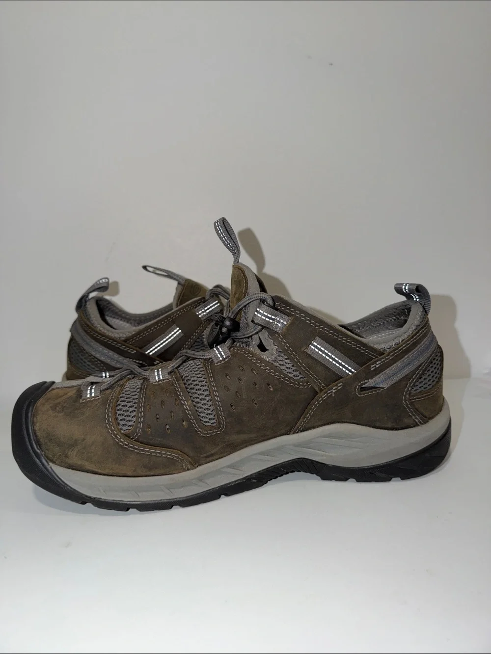KEEN 13EE Gargoyle Navy Utility Men's Atlanta Cool II ESD Steel Toe Hiker Boots